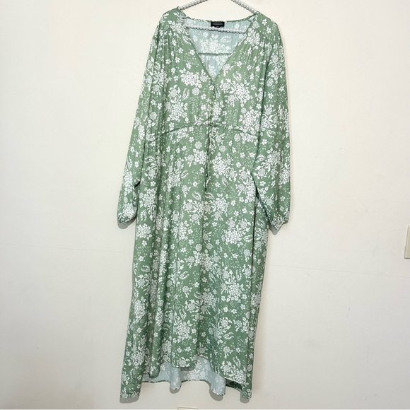 Summersalt The Cinched Waist Caftan Vintage Floral Ivy Dress SIZE XL - Picture 3 of 8